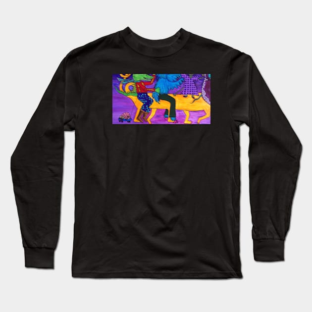 Taxi Long Sleeve T-Shirt by ArtwearbyBarbaraAlyn59